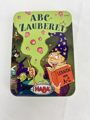 HABA - ABC-Zauberei - 2017 geprüft vollständig in Metallbox sehr guter Zustand