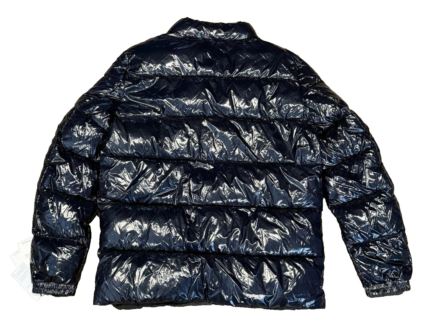 New $225 CALVIN KLEIN Men's L Glossy Puffer Insulated Jacket DEEP BLUE CM152963 thumbnail 3