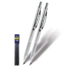DW SitePro Mechanical Drafting Pencils: 0.9mm lead / 2 pencils / 1 black replace