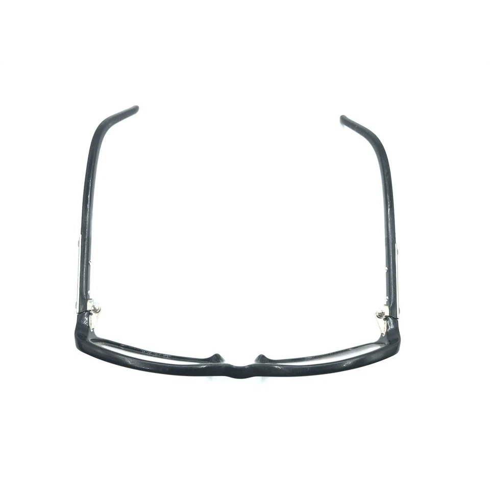 Monturas rectangulares Gucci vintage negras plateadas Italia diseñador mujeres Foto 3 de 4