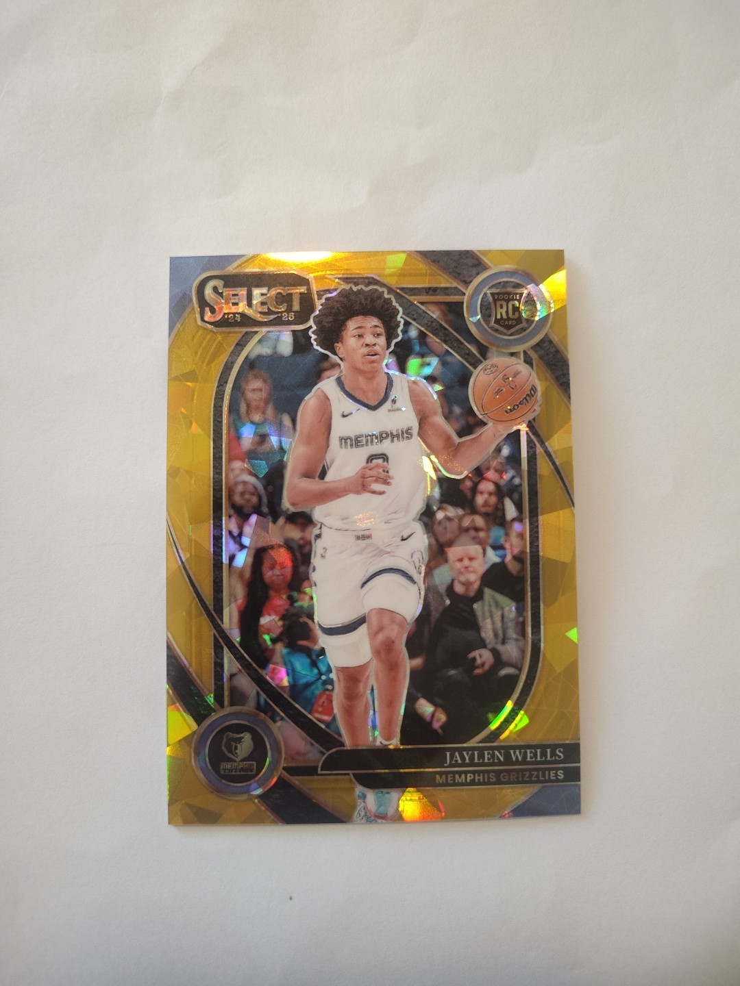 2024-25 Select basketball Jaylen Wells (Courtside Gold Ice #06/10) RC #267