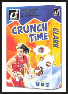 2025-26 Donruss WNBA Crunch Time Press Proof Caitlin Clark Indiana Fever #5 Blue