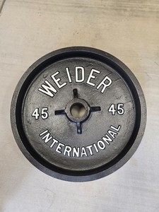 Poids Vintage Weider Paire De 5 LB (2,3 Kg) Chaque - 1 Trou Standard En Fer - Occasion Steiner Jumelle