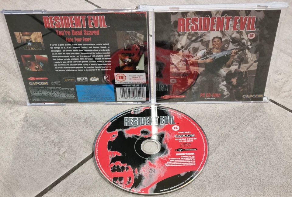 Resident Evil 1 Big Box Version For PC CD-Rom Rare & Complete By Capcom - Image 2 of 4