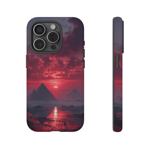 Egypt Pyramids Blood Red Sky Phone Case for iPhone, Samsung Galaxy, Pixel - 第 40/239 張圖片