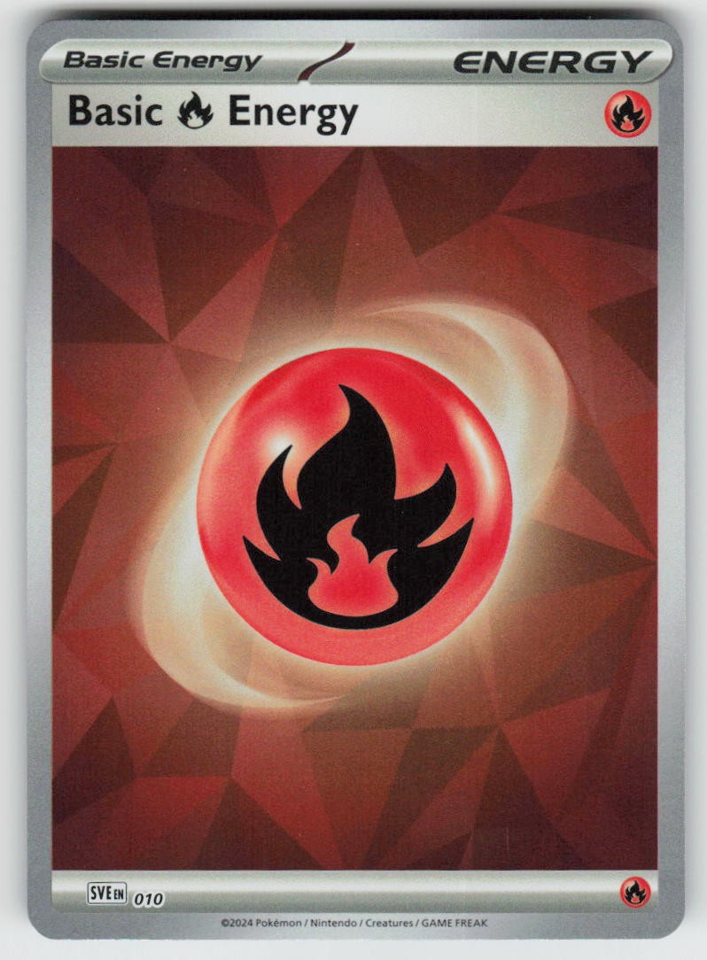 Basic Fire Energy 010 Scarlet & Violet Energies Pokemon Holo Near Mint