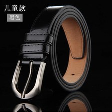 PU Leather Belt Boys Jeans Pants Waist Strap 23mm Wide Adjustable Kids Belts