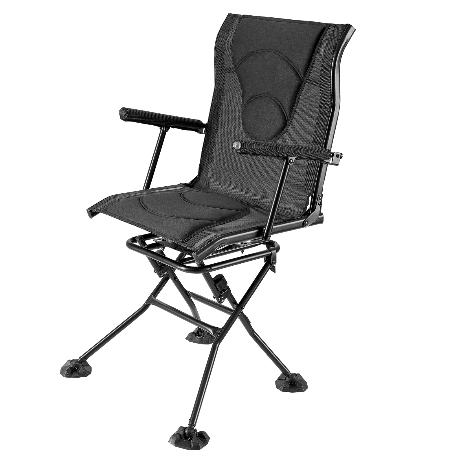 Uimoso 360° Rotating Hunting Chair with Armrests, Foldable Design & Stable Feet