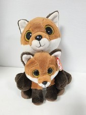 Ty Fay Fox Lot Of 2 Plushies VelveTy 9 Inch And 6 Inch Stuffed Animals 
