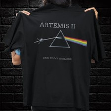 HOT ITEM Artemis II 2026 Moon Mission T Shirt Dark Side Space Rocket Launch Tee