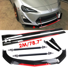 Front Bumper Lip Side Skirt Splitter Spoiler Glossy Red For Scion Fr-s Tc Xb