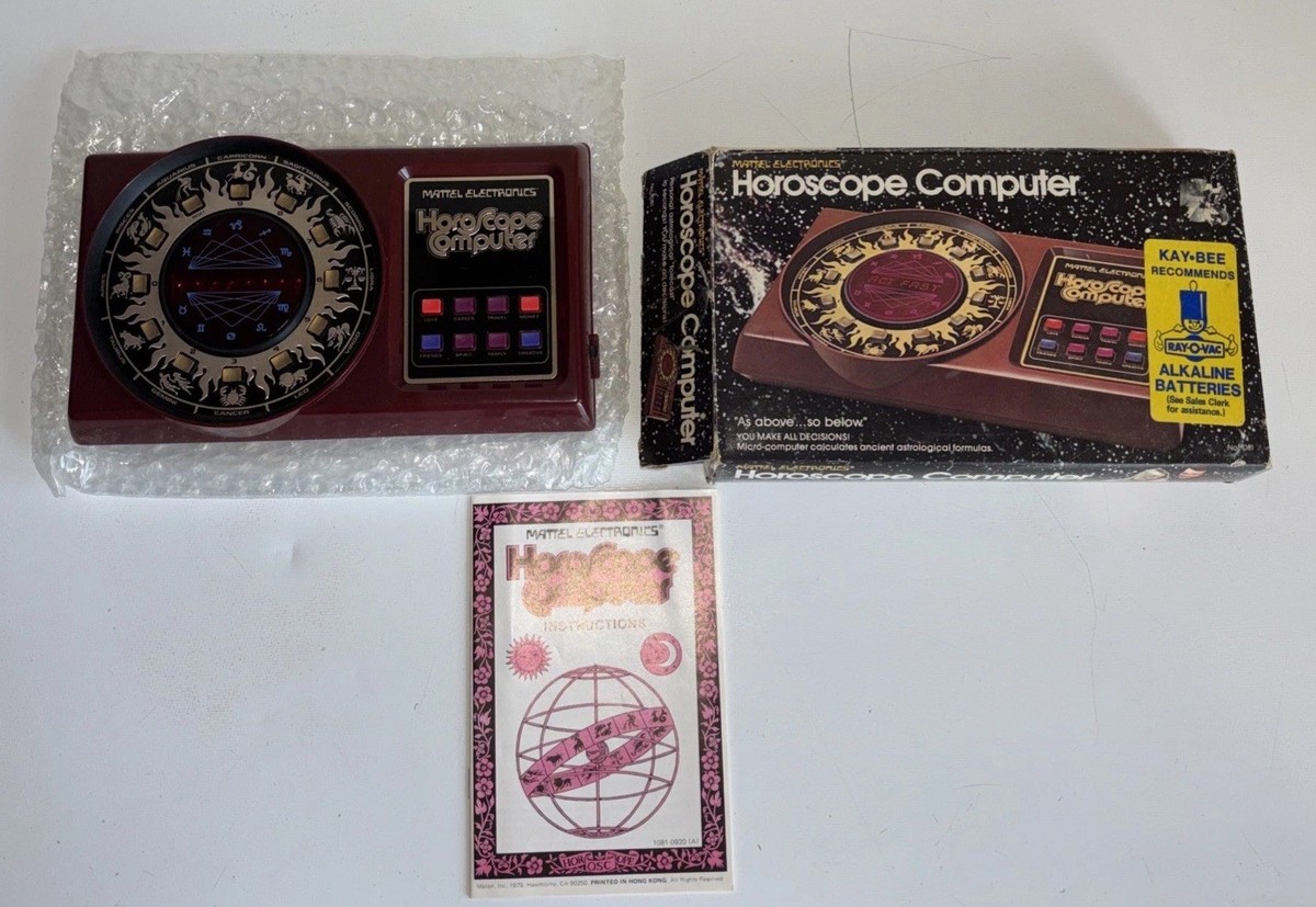 Vintage 1979 Mattel Electronics Horoscope Computer Zodiac Sign