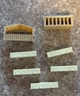 Ertl Farm Country Machine Shed With Fences, Chickens, Feeders, Farmer & misc — photo 2