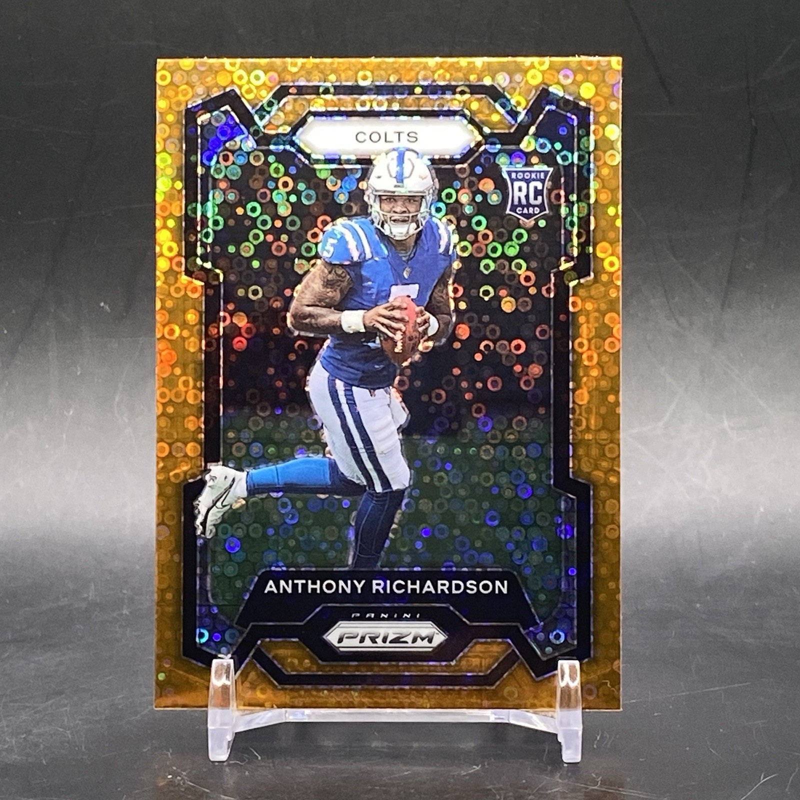 2023 Prizm #343 Anthony Richardson Rookie Orange Disco Indianapolis Colts Card