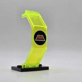Lego Transparent Neon Green Panel with M:Tron Logo 3 x 2 x 6 Pattern Space 6833
