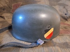 Steel Helmet M38 Paratrooper Helmet with 2 Decals Collection Made Liner