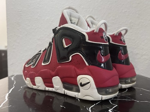 Kids Nike Air More Uptempo Varsity Red Chicago Bulls Size- 1.5 Youth - Picture 4 of 11