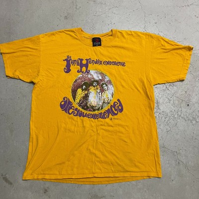 Vintage Jimi Hendrix Shirt Mens XXL Yellow Are You Experienced Band 2002 Rock