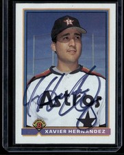 1991 Bowman - Xavier Hernandez #545 Signed Autographed Card