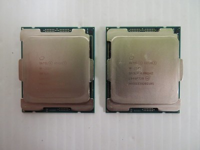 Lot of 2 Intel Xeon W-2125 4.0GHz Quad-Core CPU Processor SR3LM LGA2066