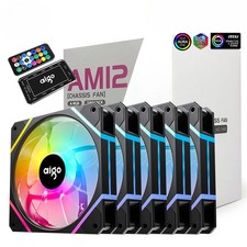 Lot Rgb Fan Ventoinha PC Controladora 120mm Computer Case Fan 6pin Water Cooler