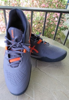 Asics FF Blast Gray & Orange Sneakers Size 9.5W | eBay