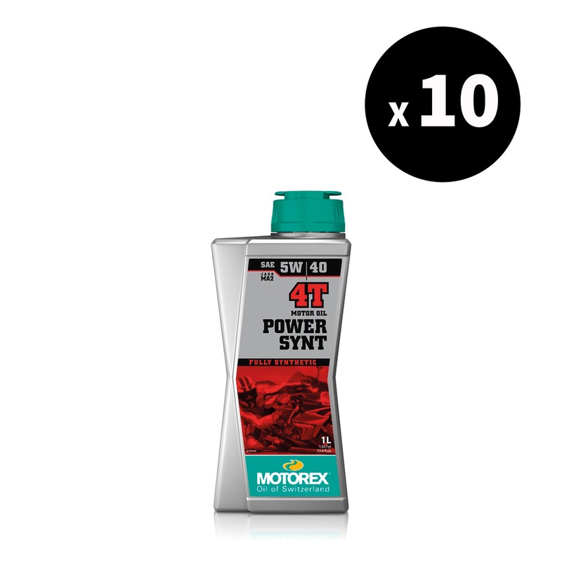 Huile MOTOREX Power Synt 4T 5W40 JASO MA2 évite le patinage d'embrayage 1L