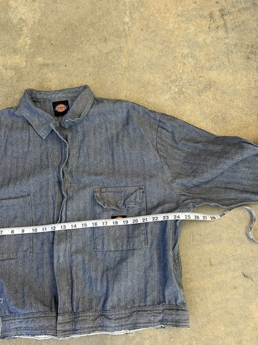 Vintage Dickies Detroit Style Cropped Workwear Jacket Grey Men’s Size Small USA - Picture 5 of 6