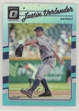 2017 Panini Donruss Optic Aqua Prizm 151/299 Justin Verlander #97 00ka