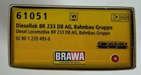 Brawa 61051 N Diesellok Br 233 Db Ag Bahnbau Ep. Vi Db Ag Sound