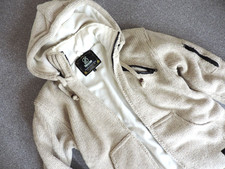 Shakaloha Strickjacke Grobstrick Wolle creme ...
