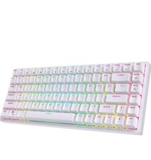 RK Royal Kludge RK84 Wireless Bluetooth (Brown Switch White Case)
