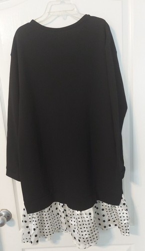 ASOS Maternity Women Size 8 Dress Black Top With Black/White Ruffle Bottom - Picture 2 of 12