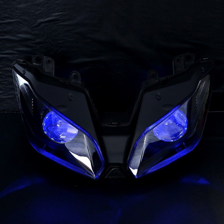 Red Angel Eye HID 35W 12V Projector Headlight Assembly For