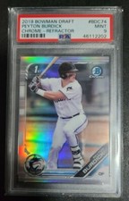 Peyton Burdick 2019 Bowman Draft Refractor PSA 9 MINT