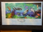 AUSTRALIA 1998 PLANET OCEAN 6 STAMP MINI SHEET FDC FIRST DAY COVER