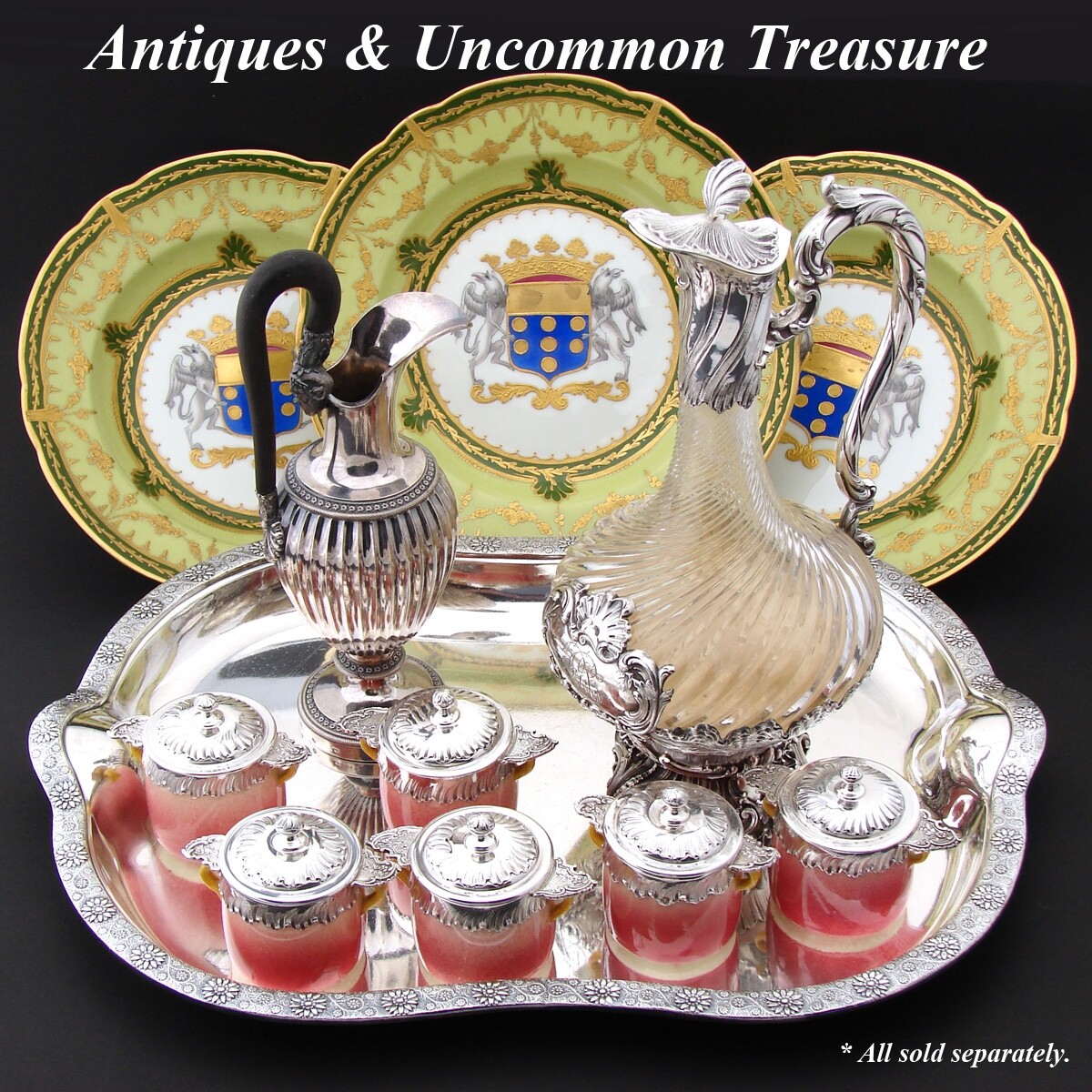 ティファニー　アンティークプレート Antique Tiffany & Co. Silver-plate 18