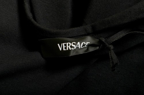 Versace Men's Black Short Sleeve Barocco Print Pocket T-Shirt US M IT 50 - 第 6/6 張圖片