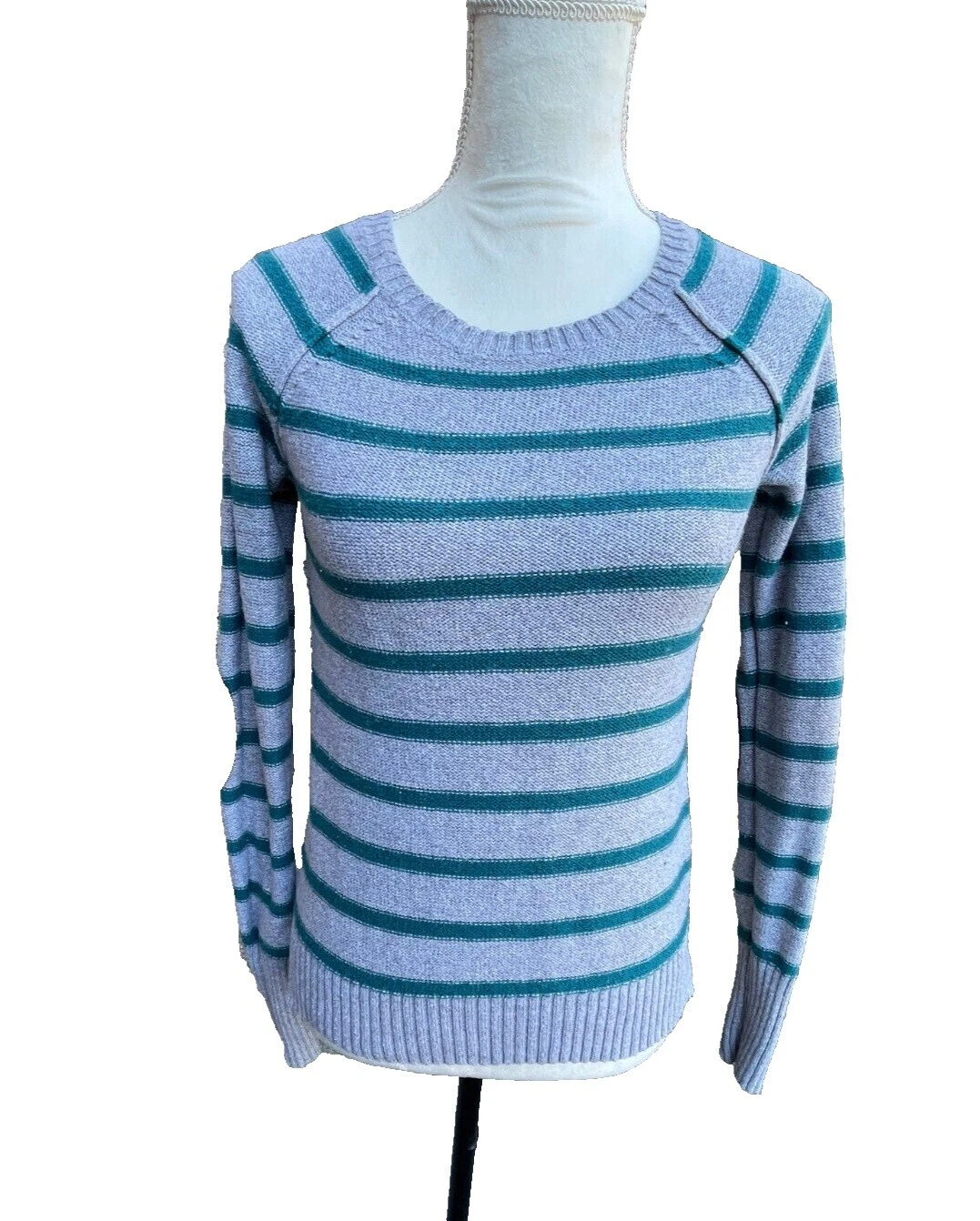 Suéteres para mujer a rayas de algodón Kenji