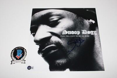 SNOOP DOGG SIGNED PAID THA COST TO BE DA BOSS ALBUM FLAT PHOTO