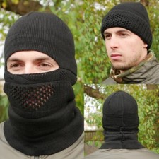 Tactical winter hat-mask balaclava balaclava ZSU Knitted warm hat black Ukraine
