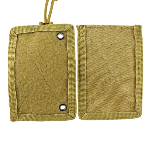 2x Braun Taktische Ausweisetui Haken & Schlaufe Patch Abzeichen Organizer - Halsband - Bild 8 von 19