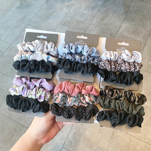 3PCS Satin Silk Scrunchies Elastic Hair Band Scrunchy Bobbles Hair Ropes Ring AU - Photo 1 sur 22