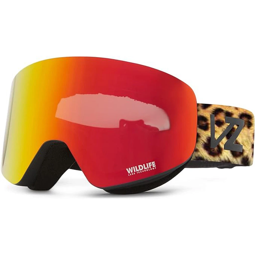 Von Zipper Encore Snow Goggles Black Leopard w Fire Chrome Lense 2022