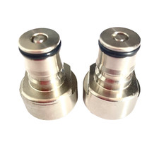 Stainless steel ball lock post keg coupler adapter corny pair 5/8 thread Kegland