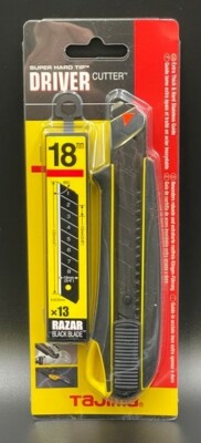 Extrem Scharf Tajima Cutter 18mm Cuttermesser + 13 Abbrechklingen Extra Fein Set
