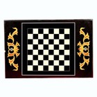 36" x 24" Marble Chess Table Top pietradura Inlay Handmade Work