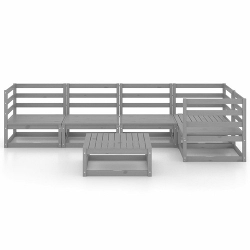 Tidyard 6 Piece Garden Set Wooden Furniture Set Sofa and Table Set Patio Q7C1 - Picture 3 of 12