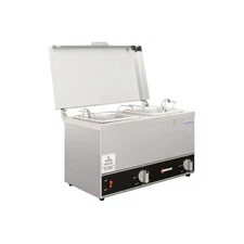Omcan USA 44182 (Fw-Cn-0252) Double Pot Sauce Warmer, Countertop, Power Switch