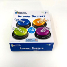 Learning Resources Multi-Colored Answer Buzzers Ages 3 Set of 4